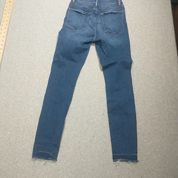 FRAME Le High Skinny Jeans Women's 27 Medium Wash Blue Stretch Denim High Rise - Picture 10 of 11